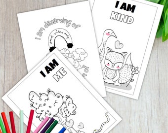 Livre de coloriage pour les affirmations positives à imprimer