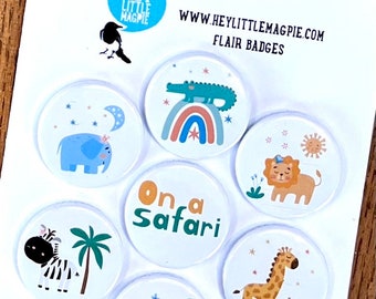 On Safari - Flair Buttons for Scrapbooking