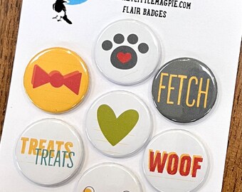 Pet Shoppe - Flair Buttons for Scrapbooking (to co ordinate with the Simple Stories Pet Shoppe collection)