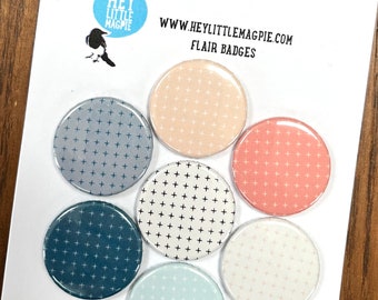 Set Sail - Flair Buttons for Scrapbooking (to co ordinate with the Heidi Swapp Set Sail collection)