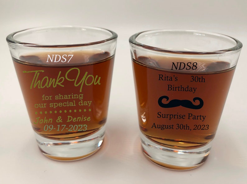 21sth Birthday Custom Shot Glasses Birthday Shot Glasses Etsy