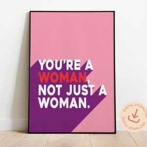 Feminist Poster, Women Empowerment Poster, Feminist Wall Art, Feminism Art, Female Power, Feminist Bedroom Wall Art, Gifts for Her