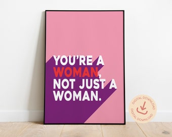 Feministische Wand Kunst Poster: Frauen Empowerment Druck (Digitaler Download)