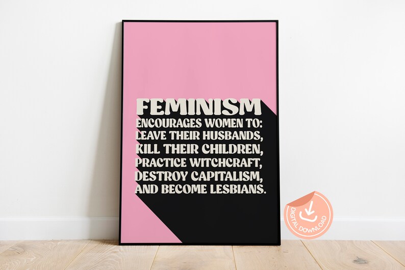 Printable Feminism Wall Art Feminist Poster Feminist Wall - Etsy