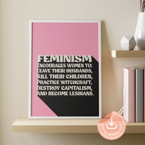 Printable Feminism Wall Art, Feminist Poster, Feminist Wall Art ...