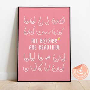 Body Positivity Feminist Art Print: Empowering Female Form (Digital Download)