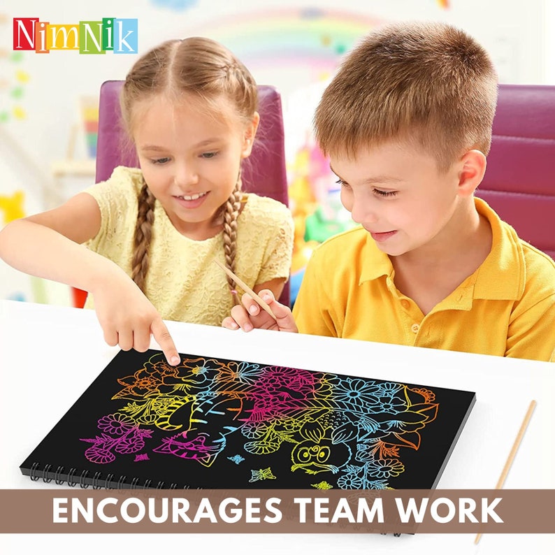 Scratch Art Book for Kids Scratch Art Set for Kids 312 Year Old Girls Gifts Fun Party Gifts for