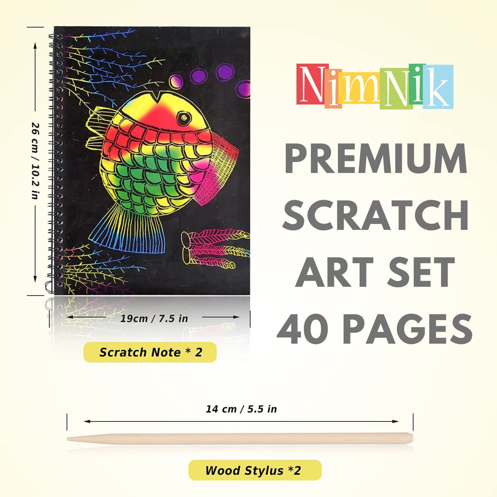 Scratch Art Book for Kids Scratch Art Set for Kids 312 Year Old Girls