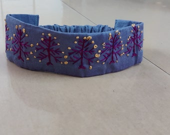 Hairband, hand made hairbands, embroidered hairband, hair accessories, tiara