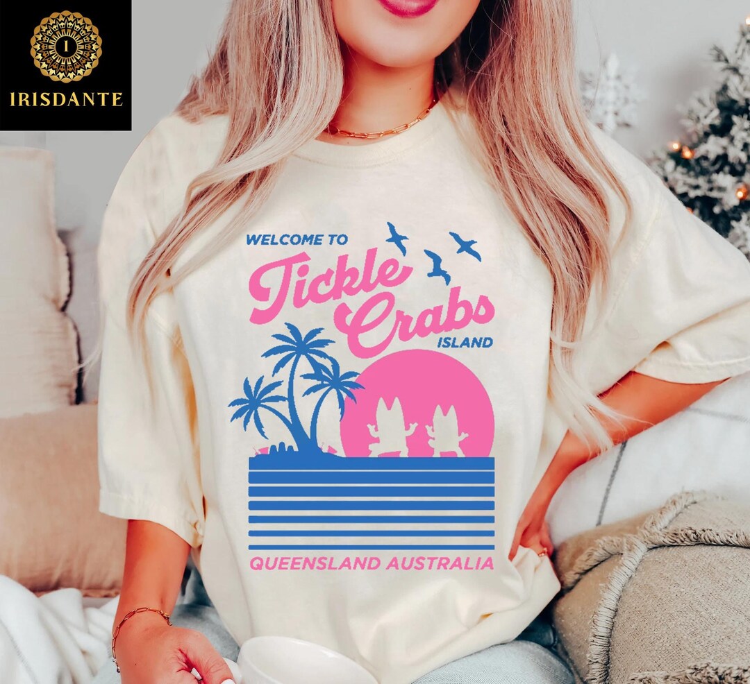 Bluey to Tickle Crabs Island Comfort Colors® Shirt Etsy