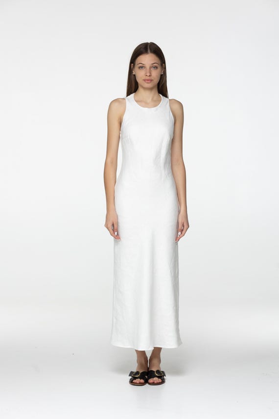 Linen Dresses Massimo Dutti Dresses Sale Brunello Cucinelli Linen Blend  Halter Neck Midi Dress The Fashion