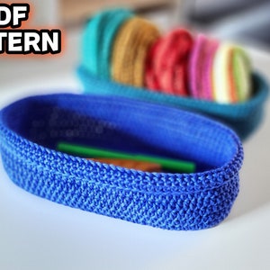 Crochet PATTERN OVAL/Oblong Basket for COASTERS