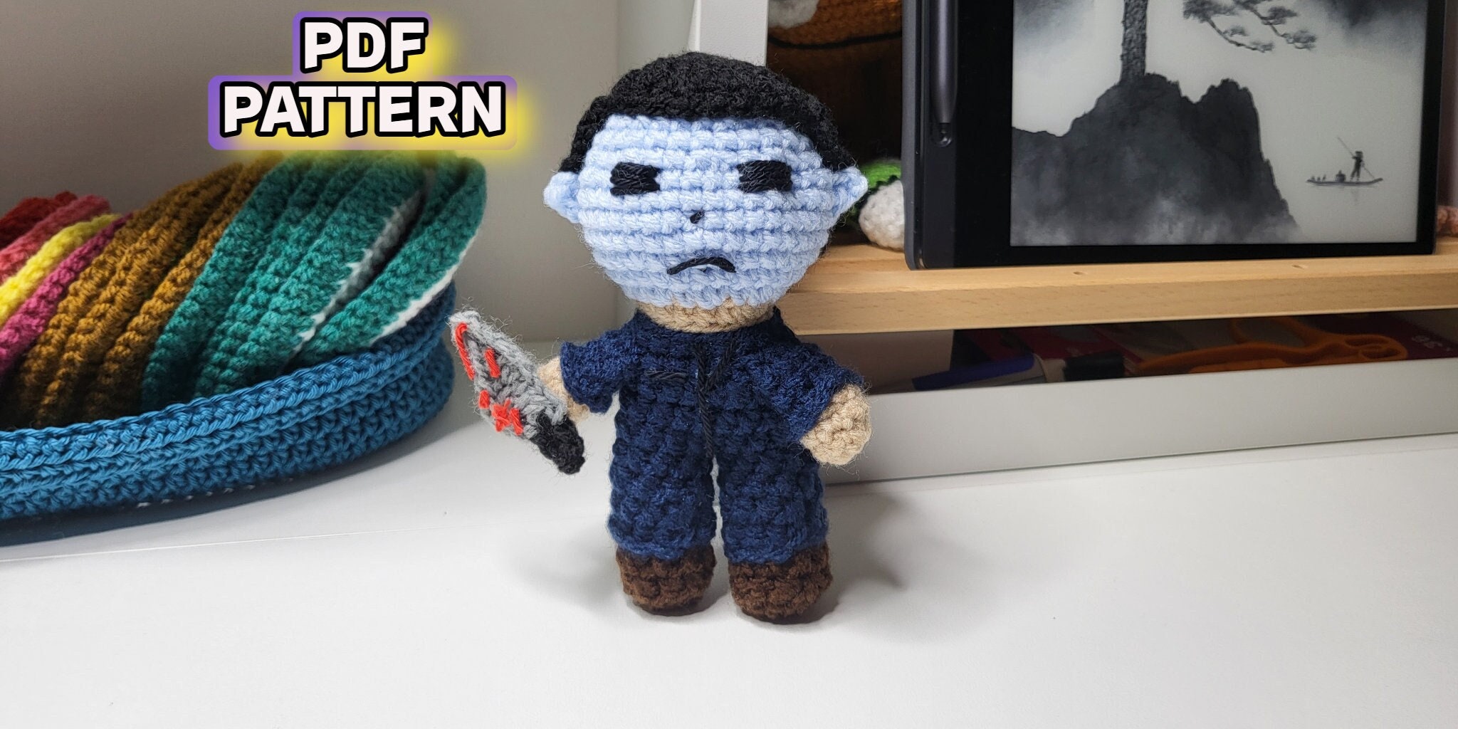 29 Michael Myers Crochet Patterns for Halloween Decor, Gifts, and Horror-Fan Keepsakes 18 Michael Myers Mini Doll Crochet Pattern
