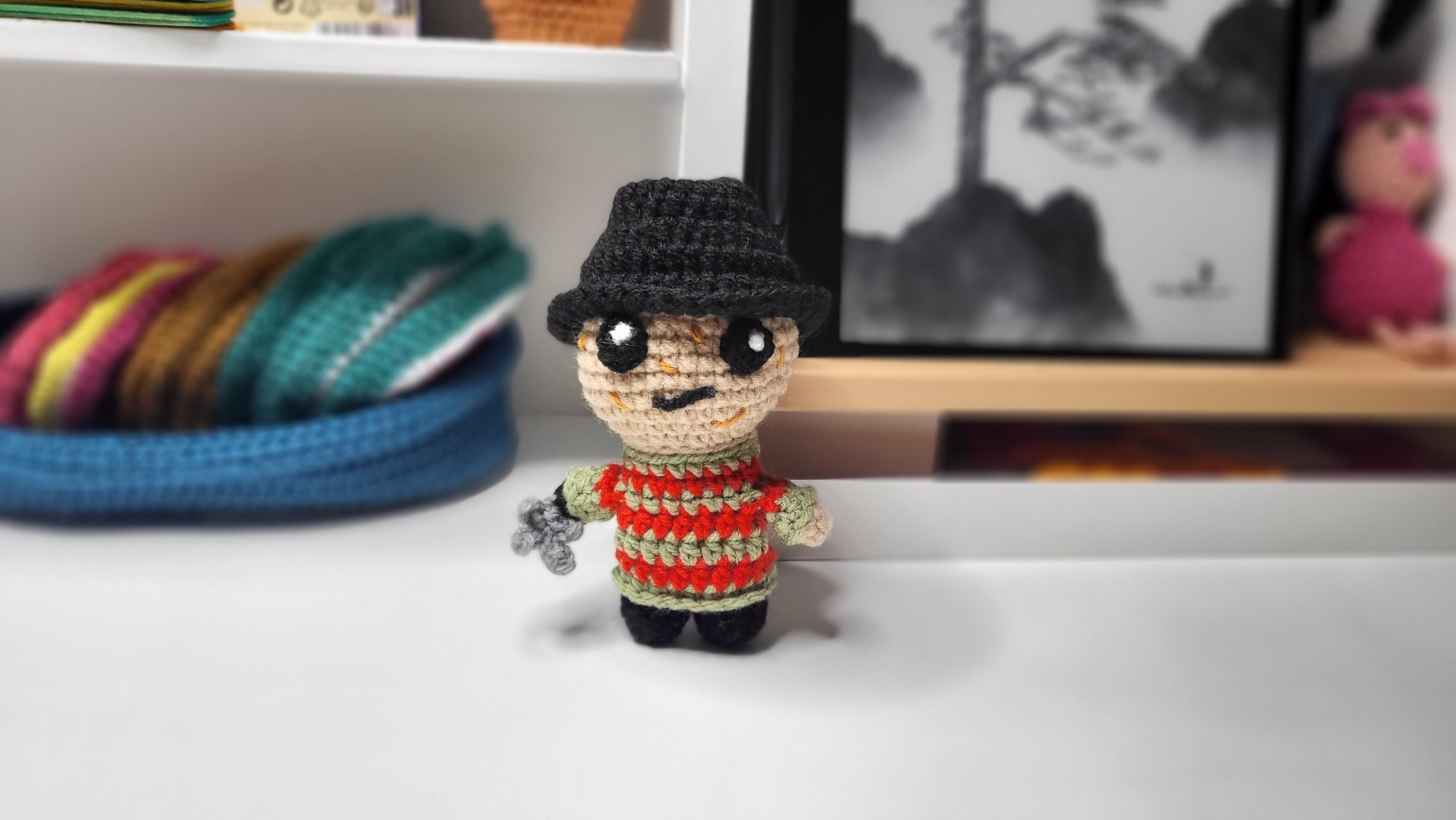 Crochet PATTERN Freddy Krueger Amigurumi Mini Doll Plushie Etsy