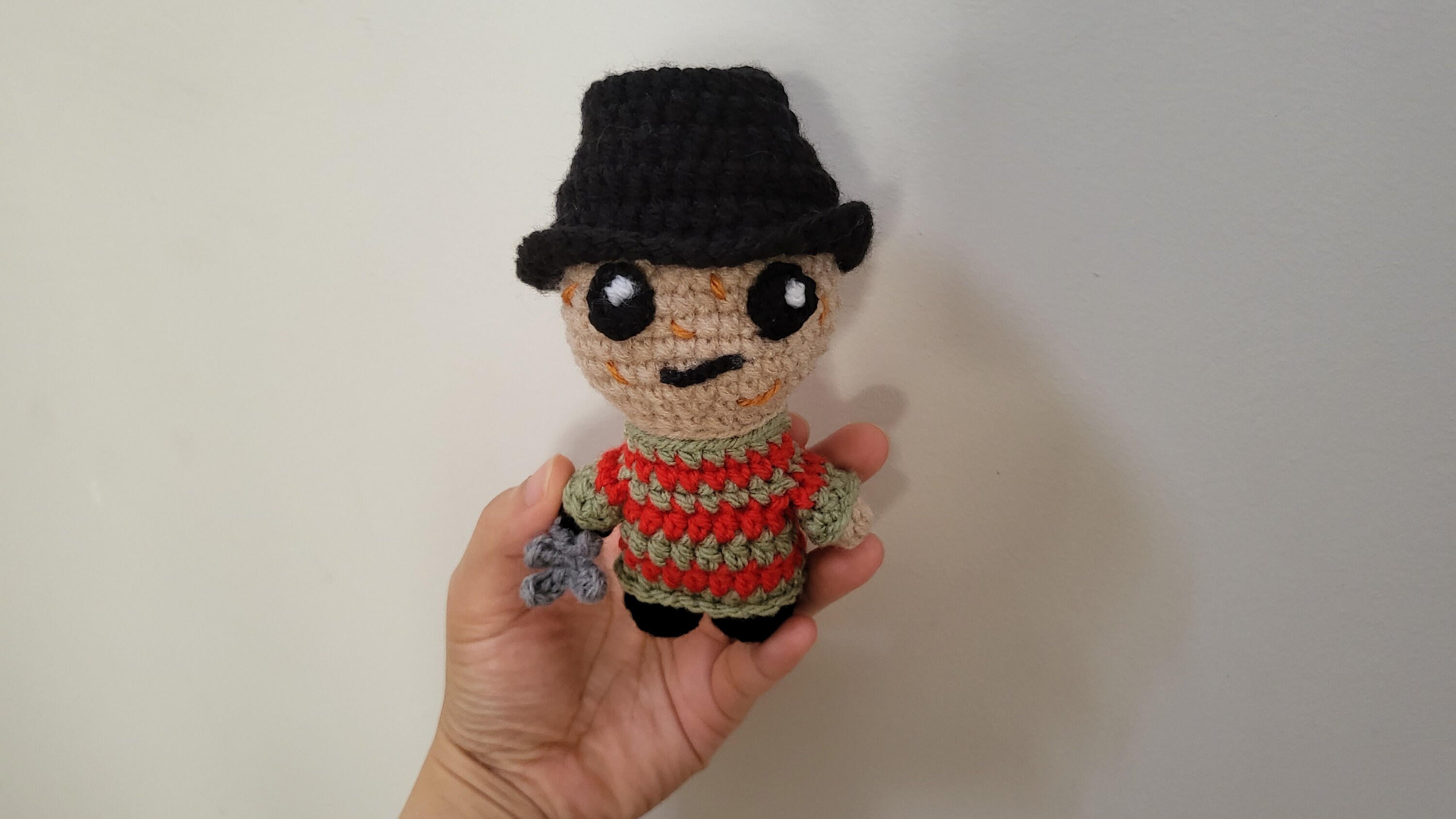 Crochet PATTERN Freddy Krueger Amigurumi Mini Doll Plushie Etsy