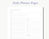 Minimalist Daily Productivity Planner, At Home Task Checklist, Planner Inserts A5, A4 & Letter, Digital and Printable To Do List