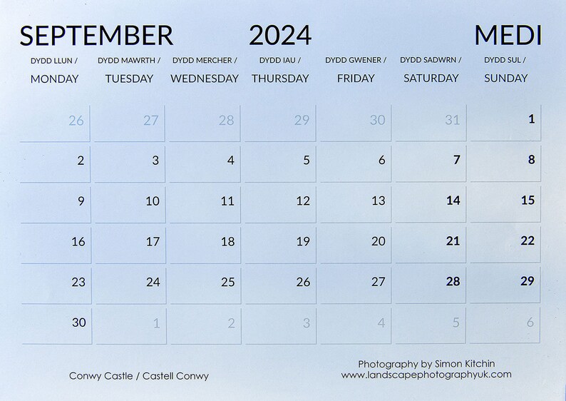 North Wales Calendar 2024 on SALE Last Few Copies Etsy UK