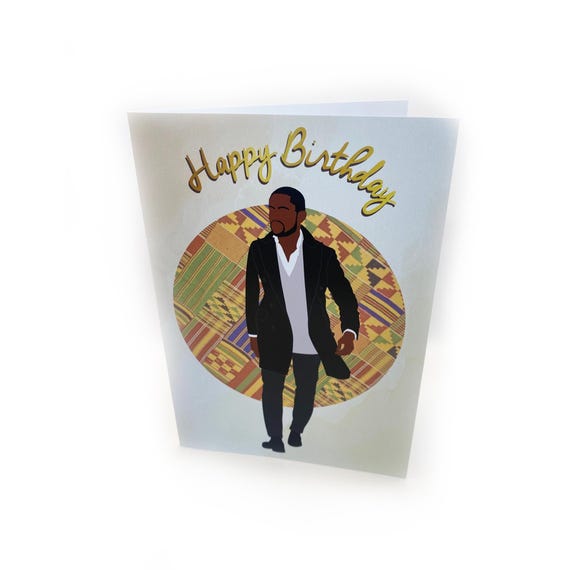 Carte D'anniversaire | Homme Noir « Joyeux Anniversaire » | GC