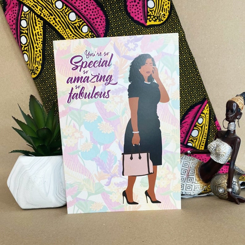 Black Mother's Day Card, Black Mum, Classy, Ethnic, Diverse, African ...