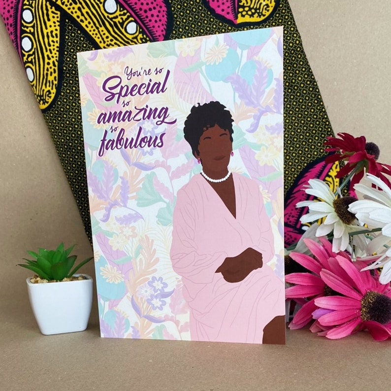 Black Mother's Day Card, Black Mum, Grandma, Nanny, Classy, Ethnic ...