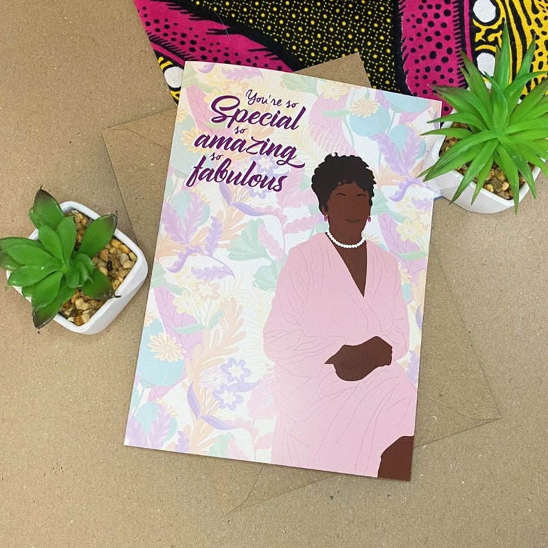 Black Mother's Day Card, Black Mum, Grandma, Nanny, Classy, Ethnic ...