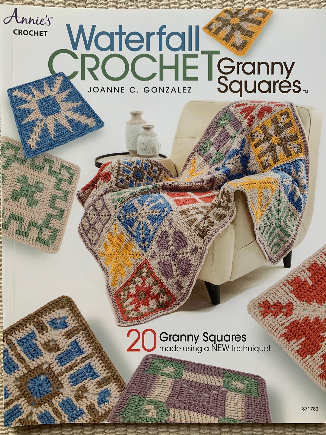 Annies Waterfall Crochet Granny Squares Pattern Book Etsy