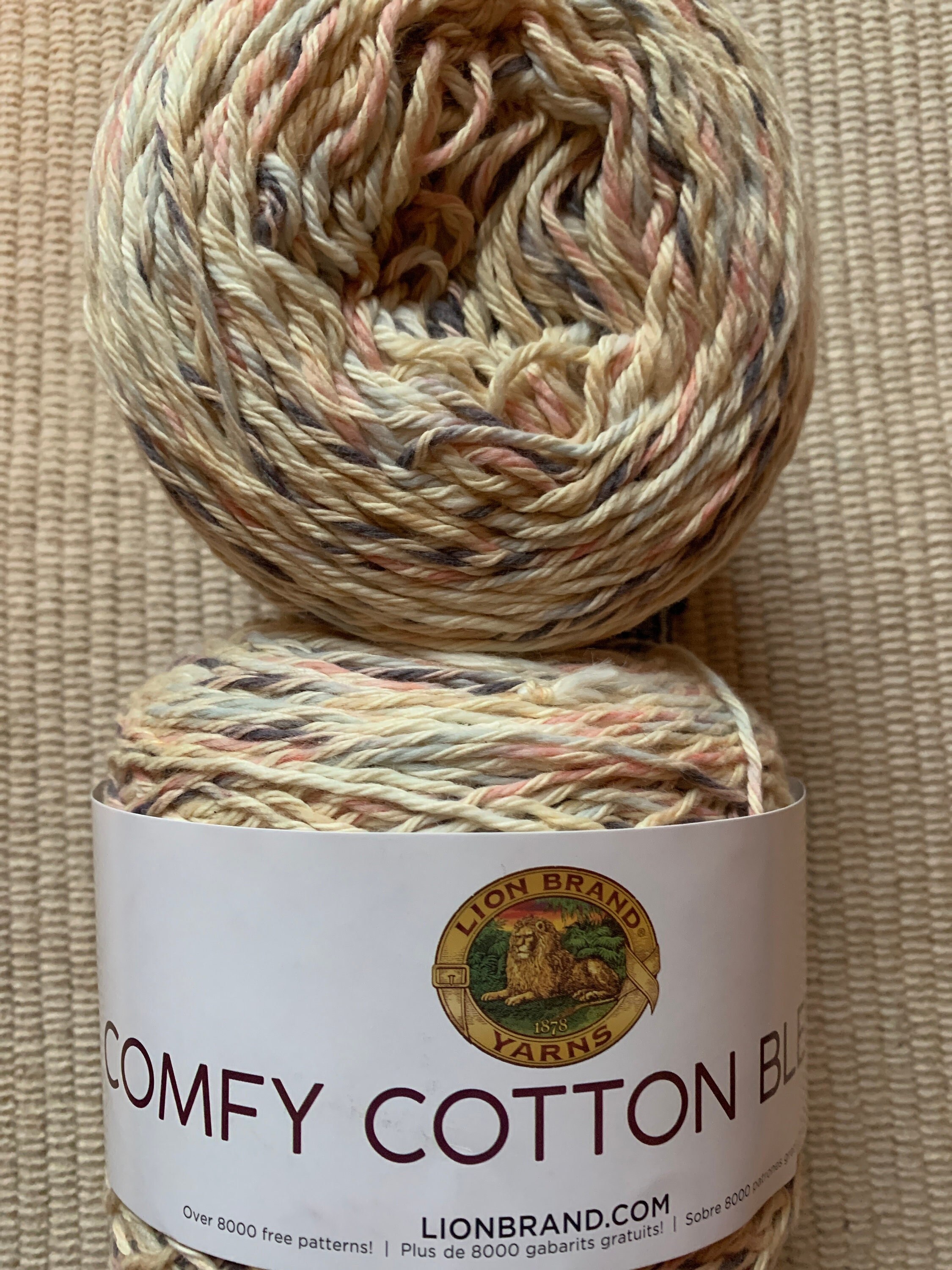 2 Pack Lion Brand Comfy Cotton Blend Yarn, Chai Latte -  Australia
