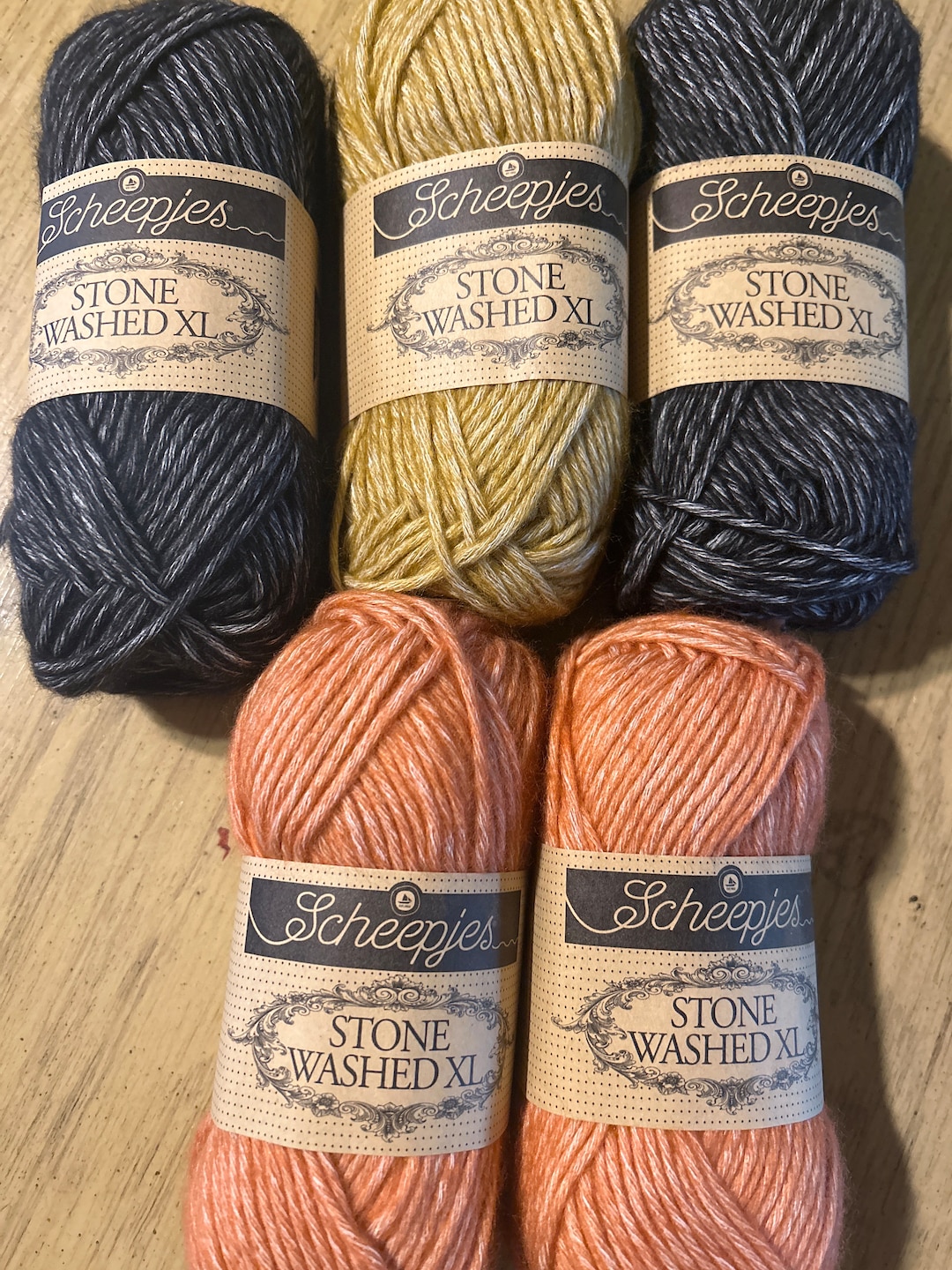 Scheepjes Stonewashed XL Fall Colors Yarn 5 Pack - Etsy