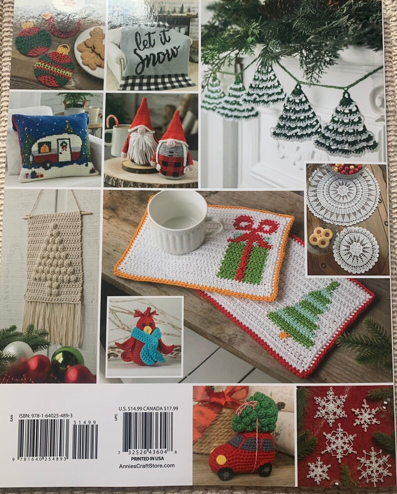 Annies A Merry Christmas Crochet Pattern Book Etsy