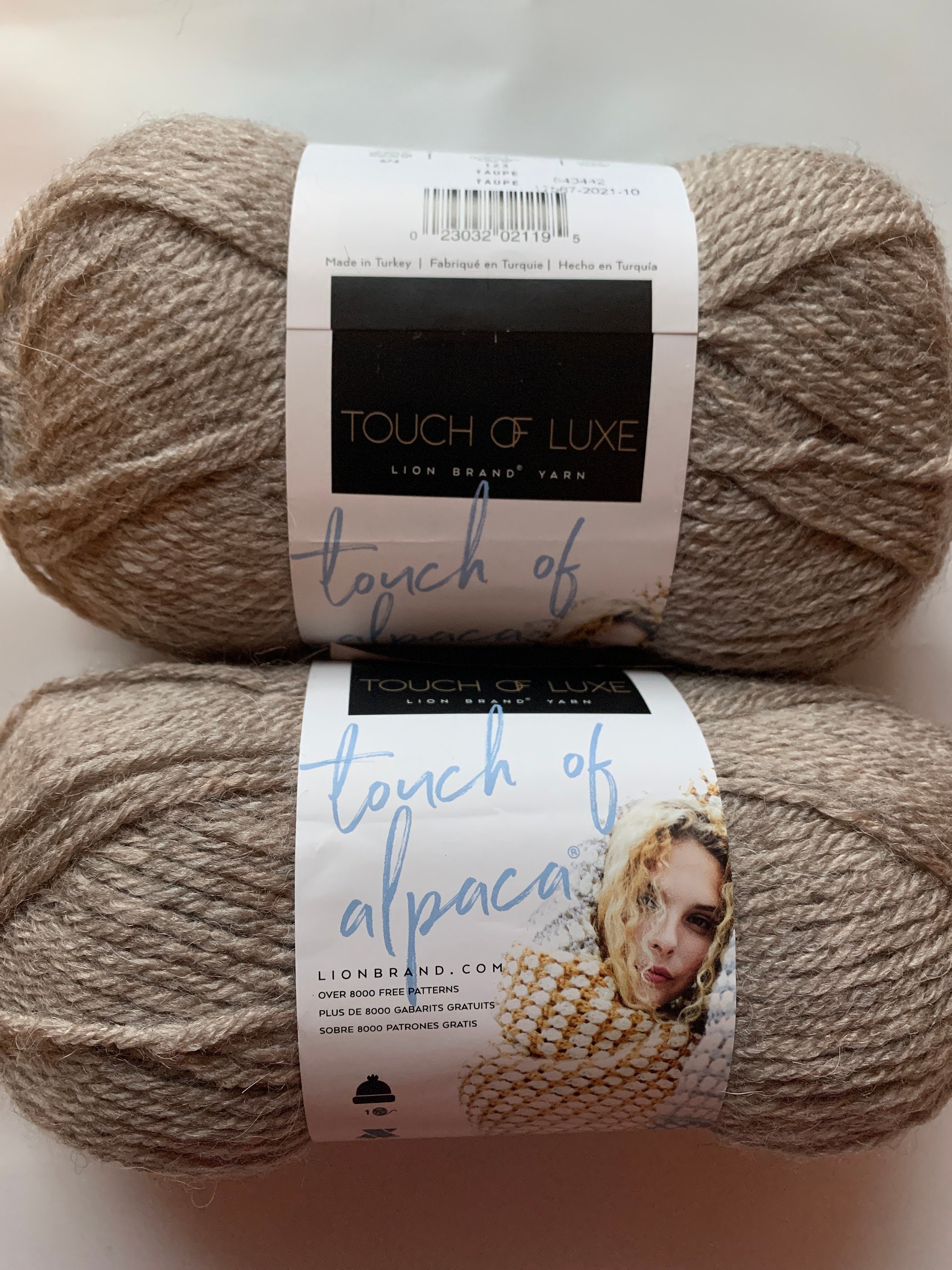 Lion Brand Touch Of Alpaca Yarn-Taupe 