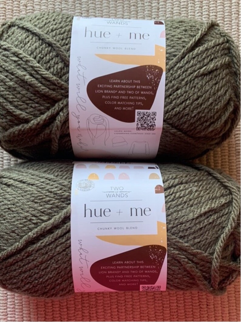Lion Brand Hue & Me Chunky Yarn Fatigues 2 Pack Etsy