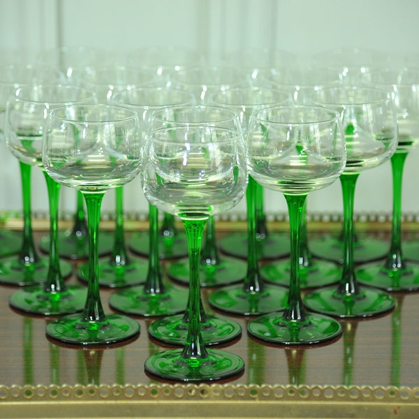 Green Wine Glasses Etsy UK