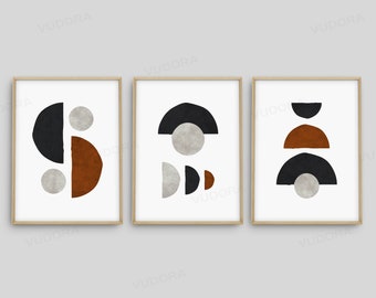 3 Piece Wall Art, Neutral Wall Art, Minimalist Wall Art, Large Wall Art, Abstract Modern Bedroom, Printable Art Poster
