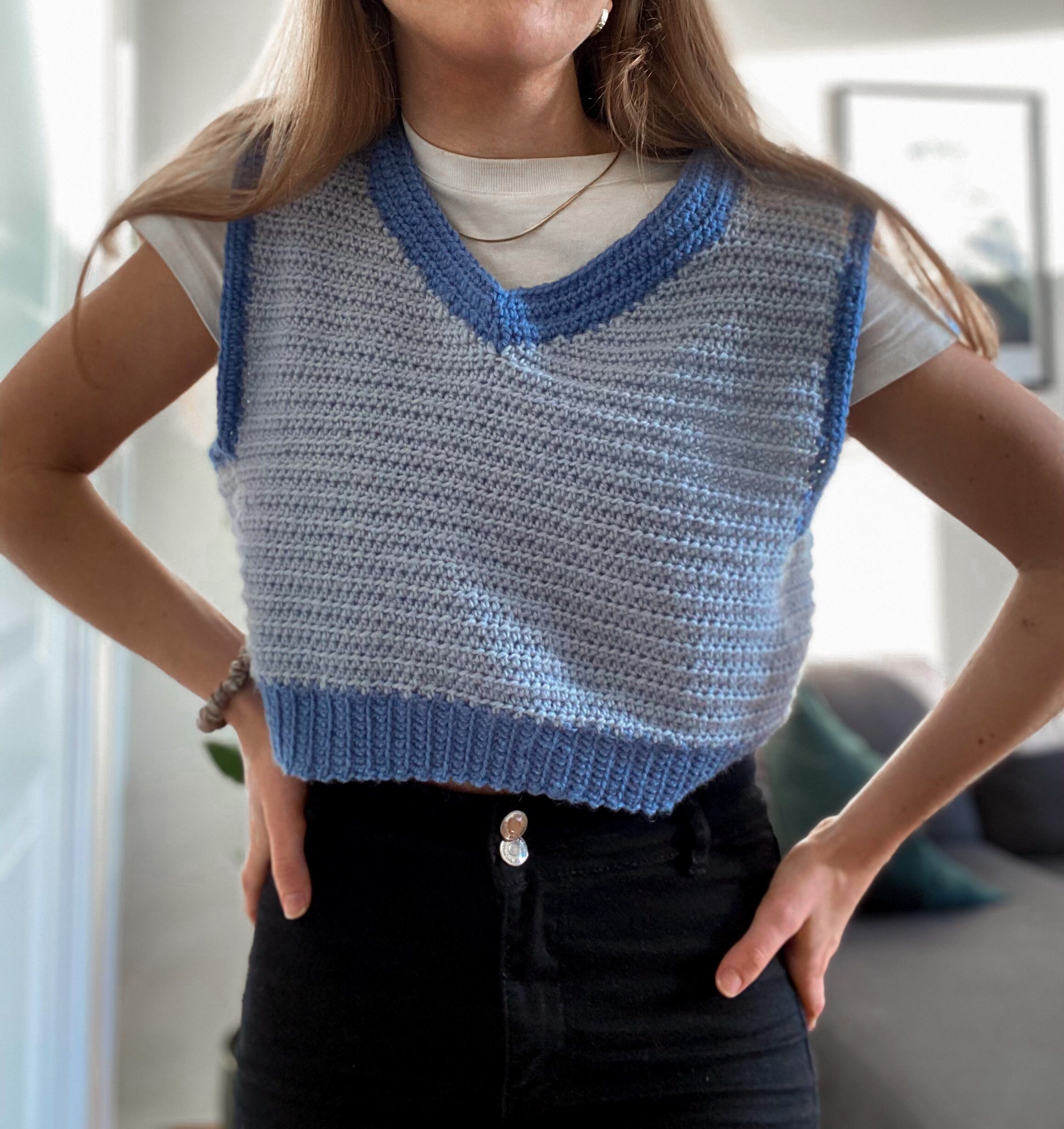 V-Neck Sweater Vest for Women