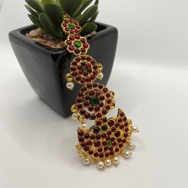 Mandala - handgemachtes Kemp Tikka - Designer Netthi Chutti - Brautschmuck - Kopfschmuck - made in india