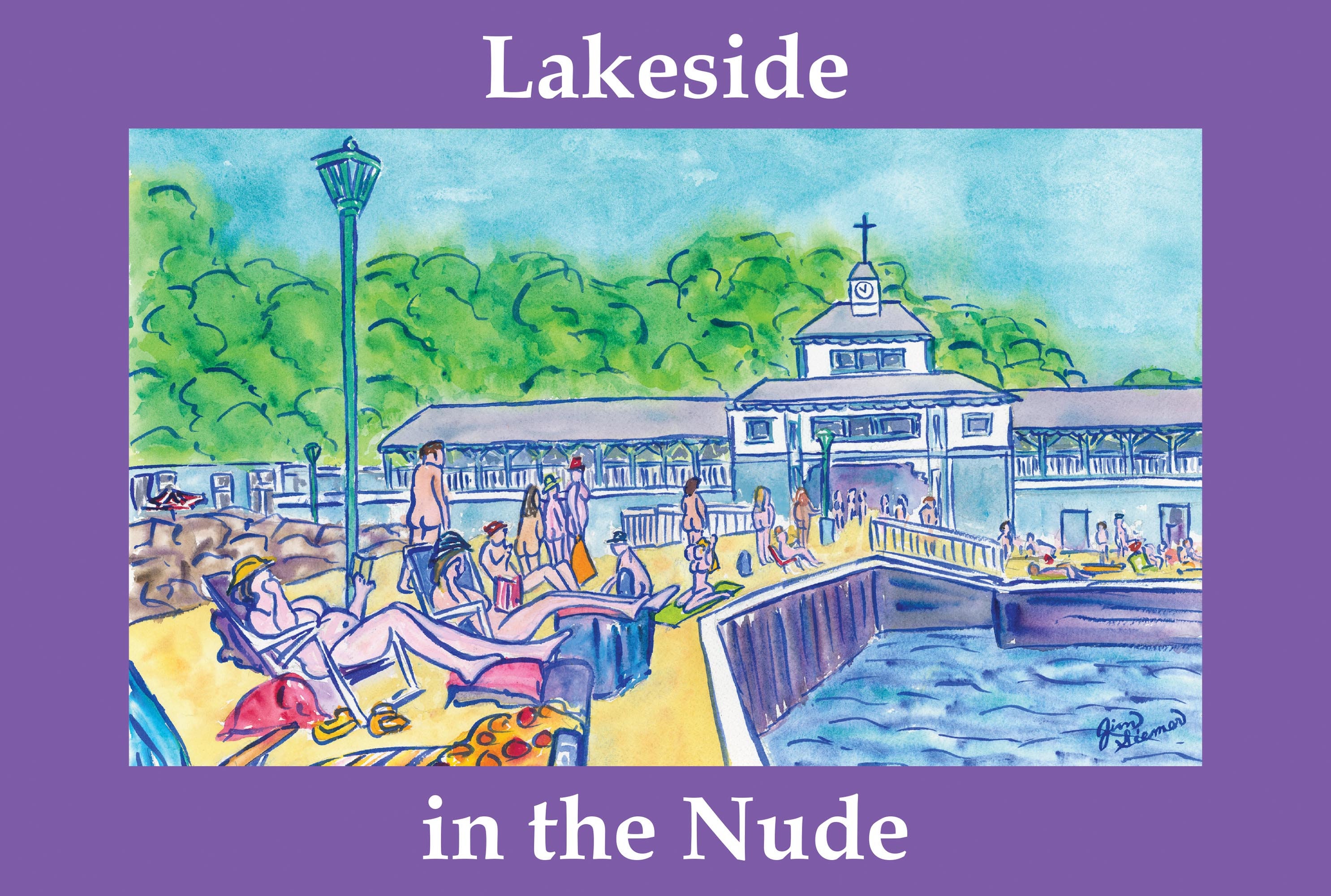Lakeside in the Nude, Lakeside, Lake Erie Watercolor, Ohio Watercolor - Etsy