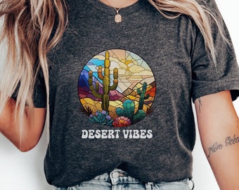 Desert Vibes T-Shirt | Cool cactus shirt | Plantlover Shirt | Cute gift for cactus lover