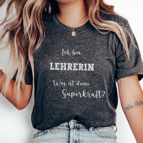Leraar T-shirt - Ik ben een leraar, wat is jouw superkracht? - cadeau voor leraar - zomershirt leraar - grappige t-shirt leraar