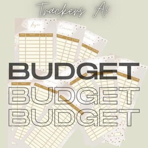 boho budget trackers - 9 budget management tracking sheets trackers - Budget envelopes - French