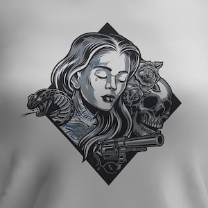 Carta de colores de corazones / Ropa de algodón / Camiseta de mujer / Regalo para ella
