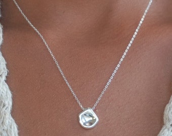 Collana con ciondolo geometrico, gioielli con fascino minimalista, regalo di compleanno in argento sterling 925, regalo per lei, regalo di anniversario, regalo per la mamma