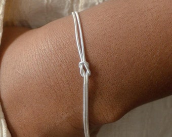 Dainty Charm Silver Chain Bracelet: Delicate Layered Stackable Jewelry, Handmade Minimalist Bracelet, Unique Bridesmaids Gift for Her