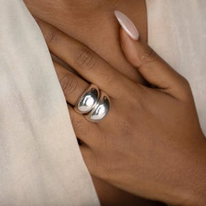 Unique Chunky Stackable Silver Rings: Bold Edgy Eccentric Jewelry ...