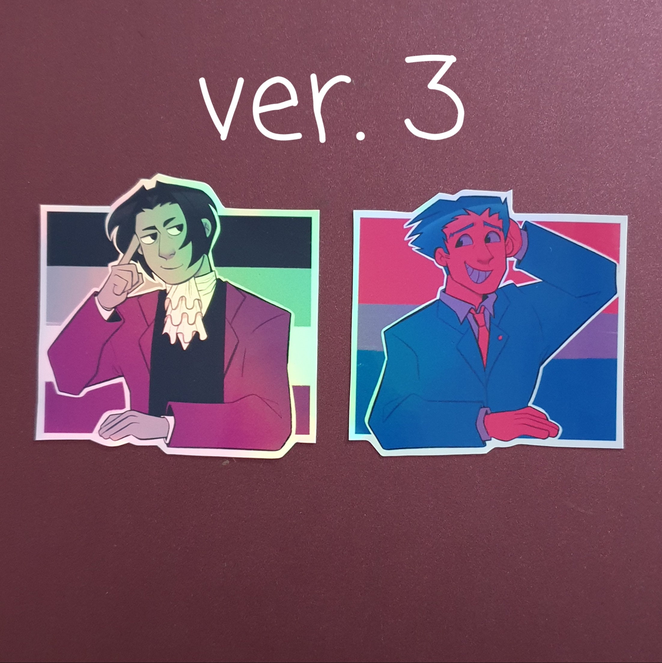 Ace Attorney Investigations Edgeworth Sprite Sticker for Sale by vivianby