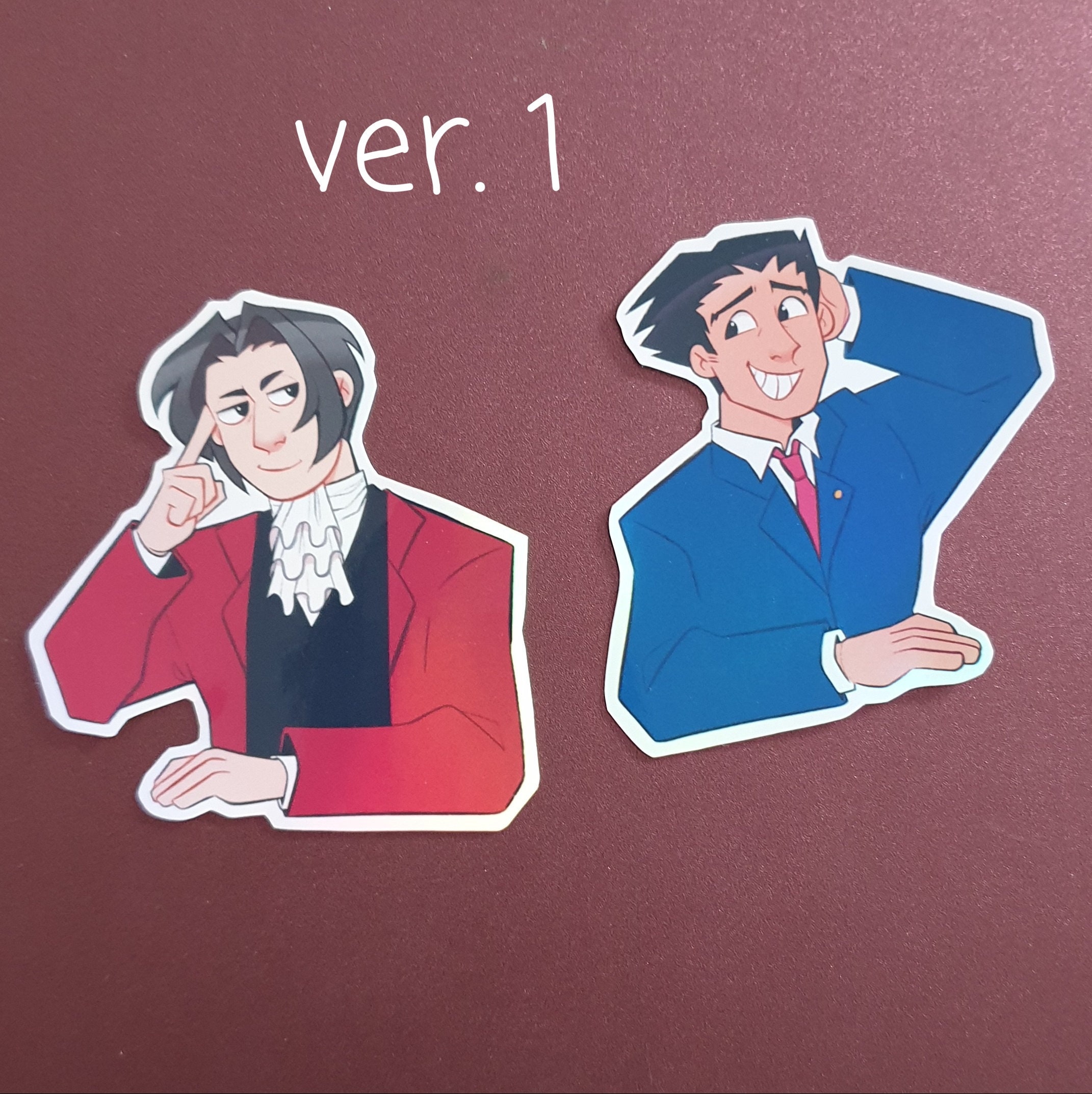 Ace Attorney Investigations Edgeworth Sprite Sticker for Sale by vivianby