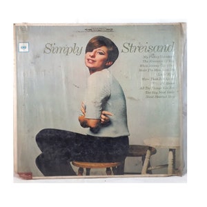 Vintage Rare Collectible Gramophone LP vinyl Music Record 1967 Barbara Streisand &quot;Simply Streisand&quot; ER-131 (12 Inches)