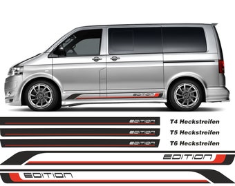 Set d'autocollants pour bandes latérales EDITION sur mesure pour bandes décoratives VW T6 T6.1 T5 T4