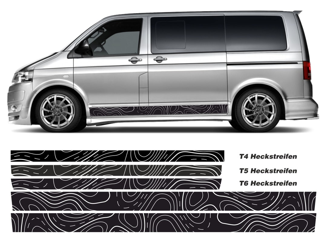 Vw Pattern Png Side Stripes Set TOPOGRAPHIC Pattern Card Suitable for VW T6 - Etsy
