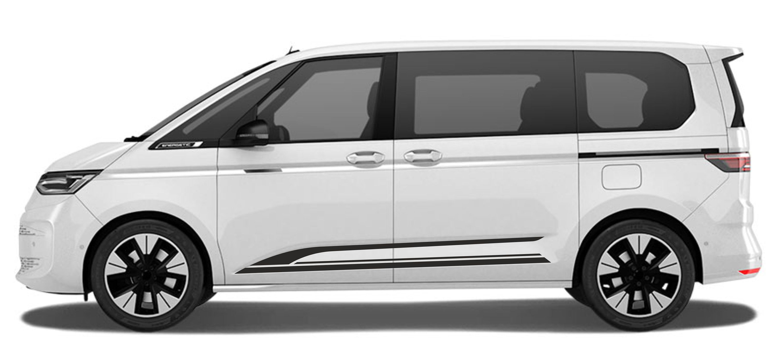 VW BUS T7 - Edition ohne Text - Seitenstreifen Aufkleber Dekor - Komplett  Set Art. Nr.: 2081