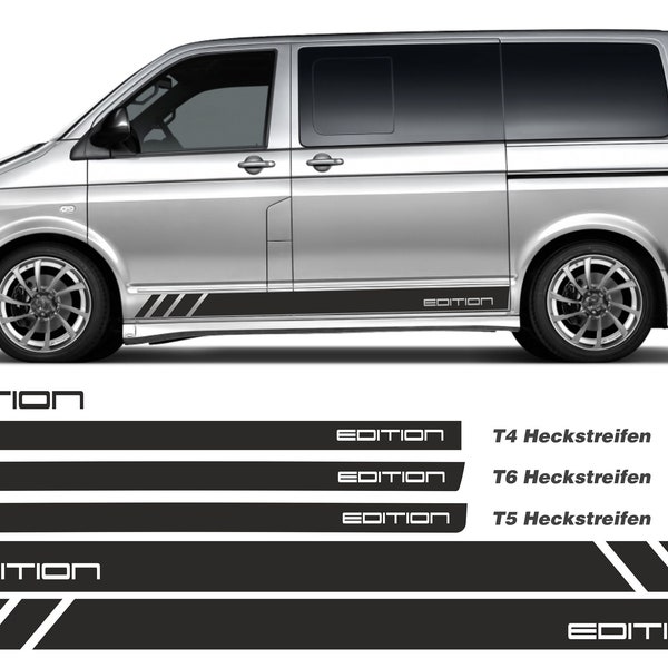 Seitenstreifen Aufkleber Set EDITION passend für VW T6 T6.1 T5 T4 T6E01